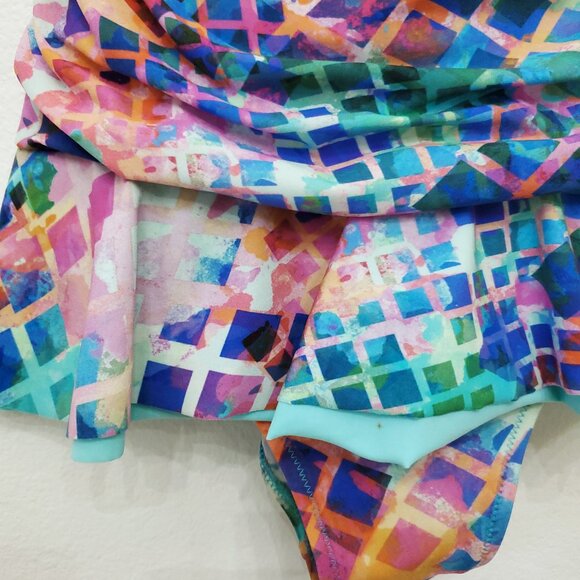 Profile by Gottex Tutti Frutti Bandeau Ruffle Hem Swimdress - Size 6 - Picture 15 of 16